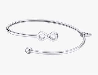 Pulsera Lotus con símbolo de infinito y brillante