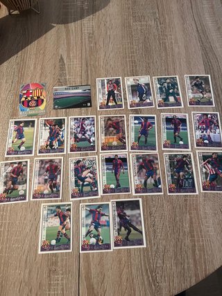 23 cromos futbol vintage Liga 97/98 Barcelona