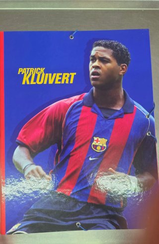 Carpeta Vintage FC Barcelona Patrick Kluivert