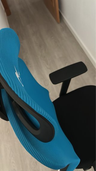 Silla Gaming Azul y Negra