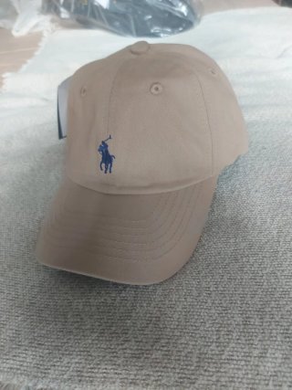 Gorra Polo Ralph Lauren Beige con Logo Azul