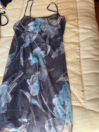 Camisón Melisa Talla 46 Floral Azul