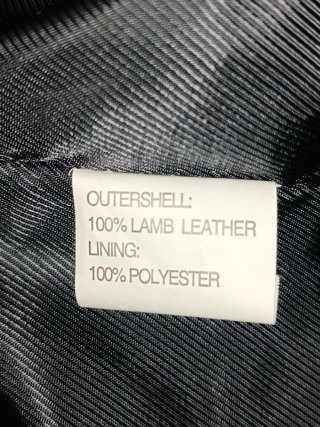 Chaqueta pelo rizado negro Talla S