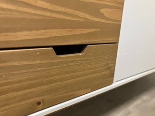 Aparador Estilo Nórdico Blanco y Madera