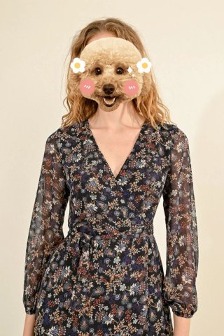 Vestido Midi Boho Chic Manga Larga