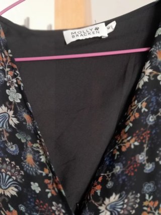 Vestido Midi Boho Chic Manga Larga