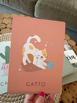 Baby libro con cartas Italiano