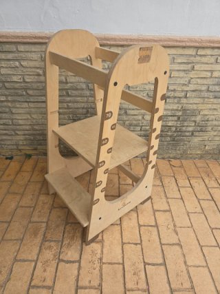 Torre de aprendizaje madera infantil