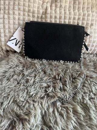 Bolso Zara Negro Convertible Cartera