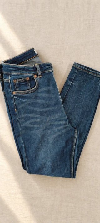 Pantalón vaquero Zara pitillo tiro alto