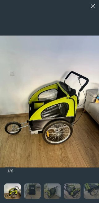 Remolque bici Smax para niños jogger