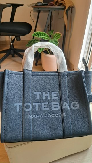 Bolso Tote Marc Jacobs Cuero Azul/Gris