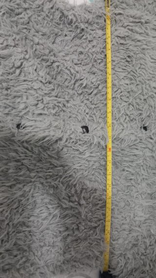 Cazadora pelo mujer gris