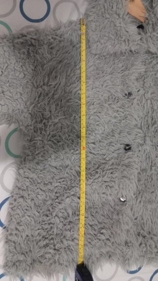 Cazadora pelo mujer gris