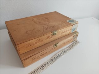 2 Cajas de Madera Don Julián n° 1 y n° 2