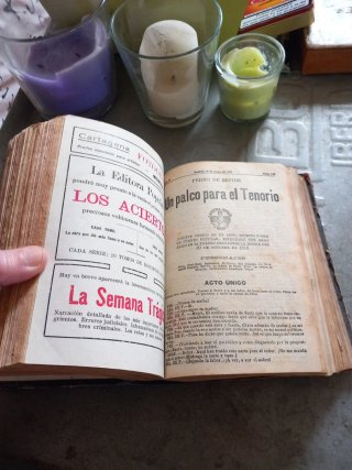 Libro encuadernado "la novela cómica 1919"