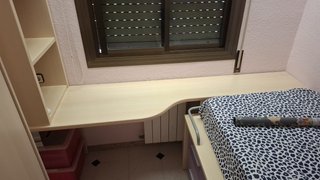 Cama 90 con cajones, escritorio y estantería