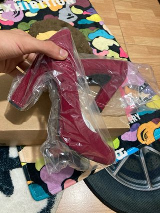 Zapatos Unisa Tacón Granate Nuevos