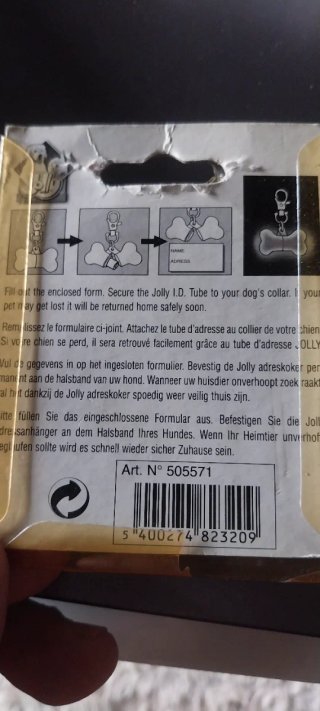Tubo de Identificação para Cão / Pet em Forma de O