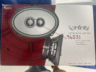 Altavoces Infinity 9603i 6x9 300W nuevos a estrena