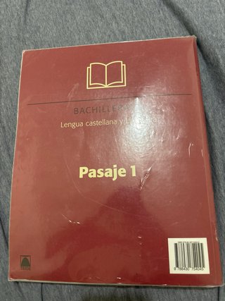 Pasaje 1, bachillerato, lengua castellana y lit...