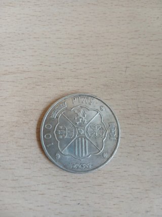 Moneda de 100 Pesetas plata de ley Franco