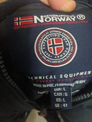 Chaqueta Geographical Norway Negra Talla L