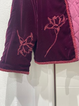 Chaqueta terciopelo y abalorios zara