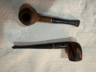 2 piezas antiguas de madera – Spain Briar Amber