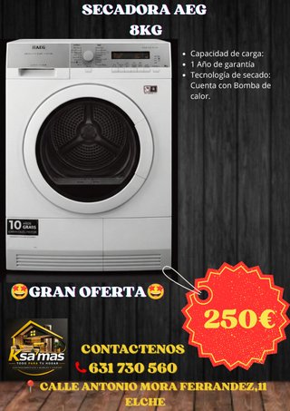 Secadora AEG 8kg