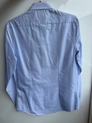 Camisa Zara Azul Cielo Estampada
