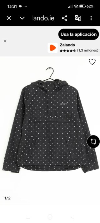 Chubasquero Carhartt negro