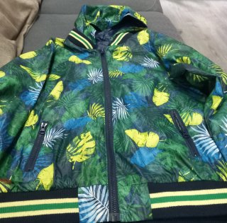 Cortavientos Infantil Estampado Tropical