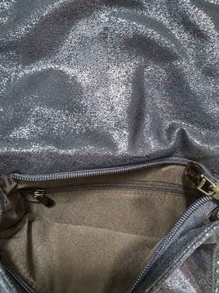 Bolso fiesta azul eléctrico con cadena