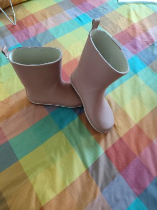 Botas de agua niña talla 33 rosa