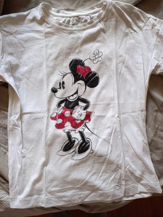 Camiseta Blanca Minnie Mouse
