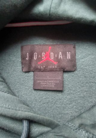 Sudadera Jordan con Capucha Verde