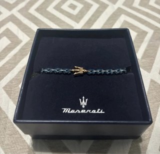 Pulsera Maserati Tridente Oro y Azul