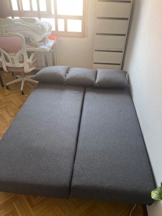 Sofá Cama Ikea Aldvalen Gris