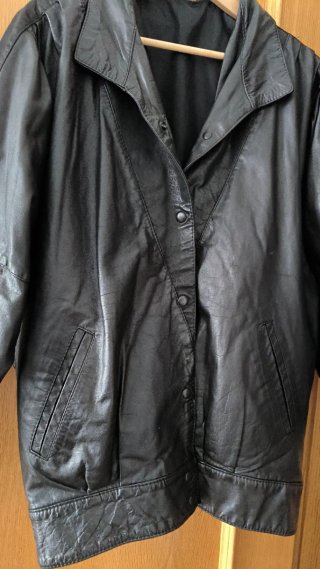Chaqueta de ante de piel o cuero