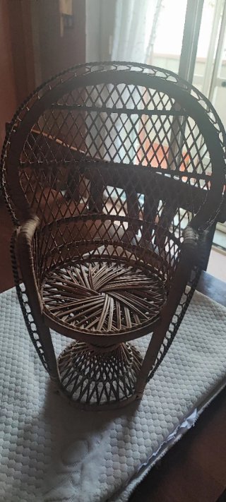 Mini Sedia Vimini Vintage