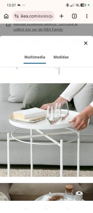 Mesa de centro IKEA blanca