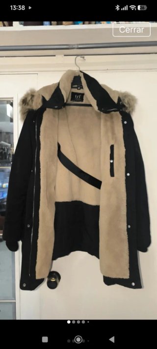 Parka Zara Negra Talla XXL