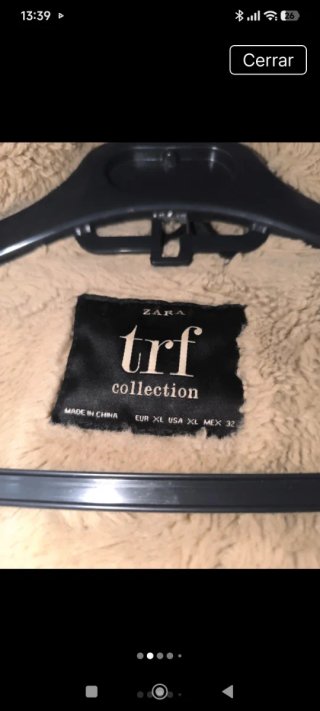 Parka Zara Negra Talla XXL