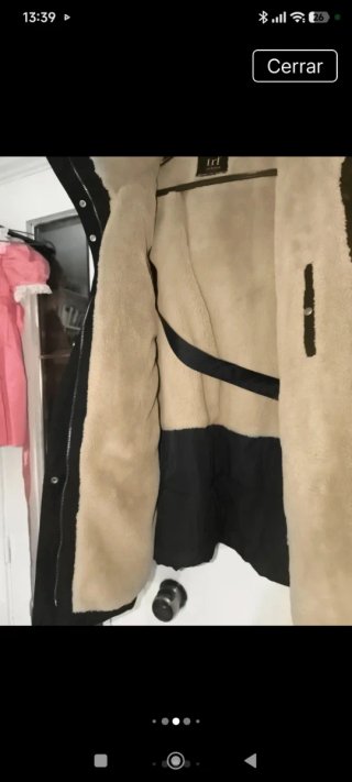 Parka Zara Negra Talla XXL