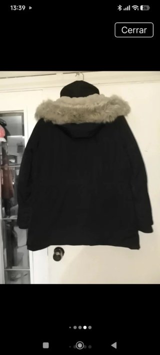 Parka Zara Negra Talla XXL