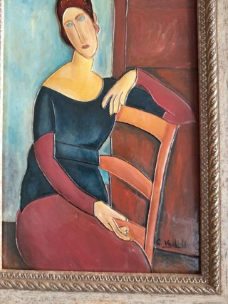 Reproducción en Esmalte de Modigliani
