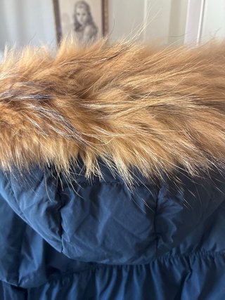 P2G Chaquetón de plumas azul marino. Mujer.