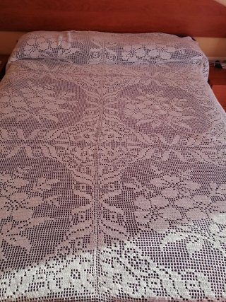Colcha de Crochet Blanca