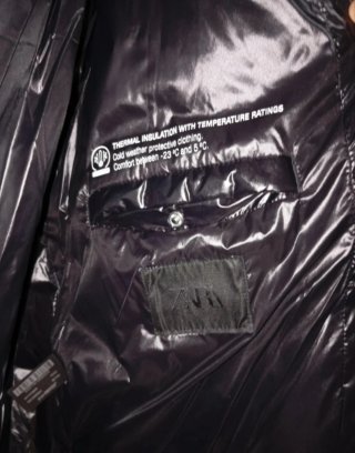 Zara Puffer Negra